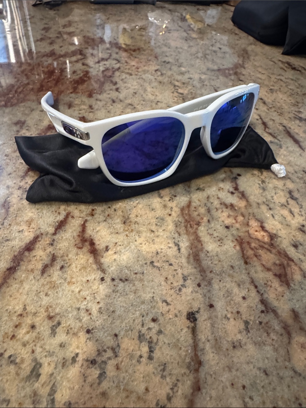 Oakley garage rock Sunglasses with purple Mirrored Lenses
